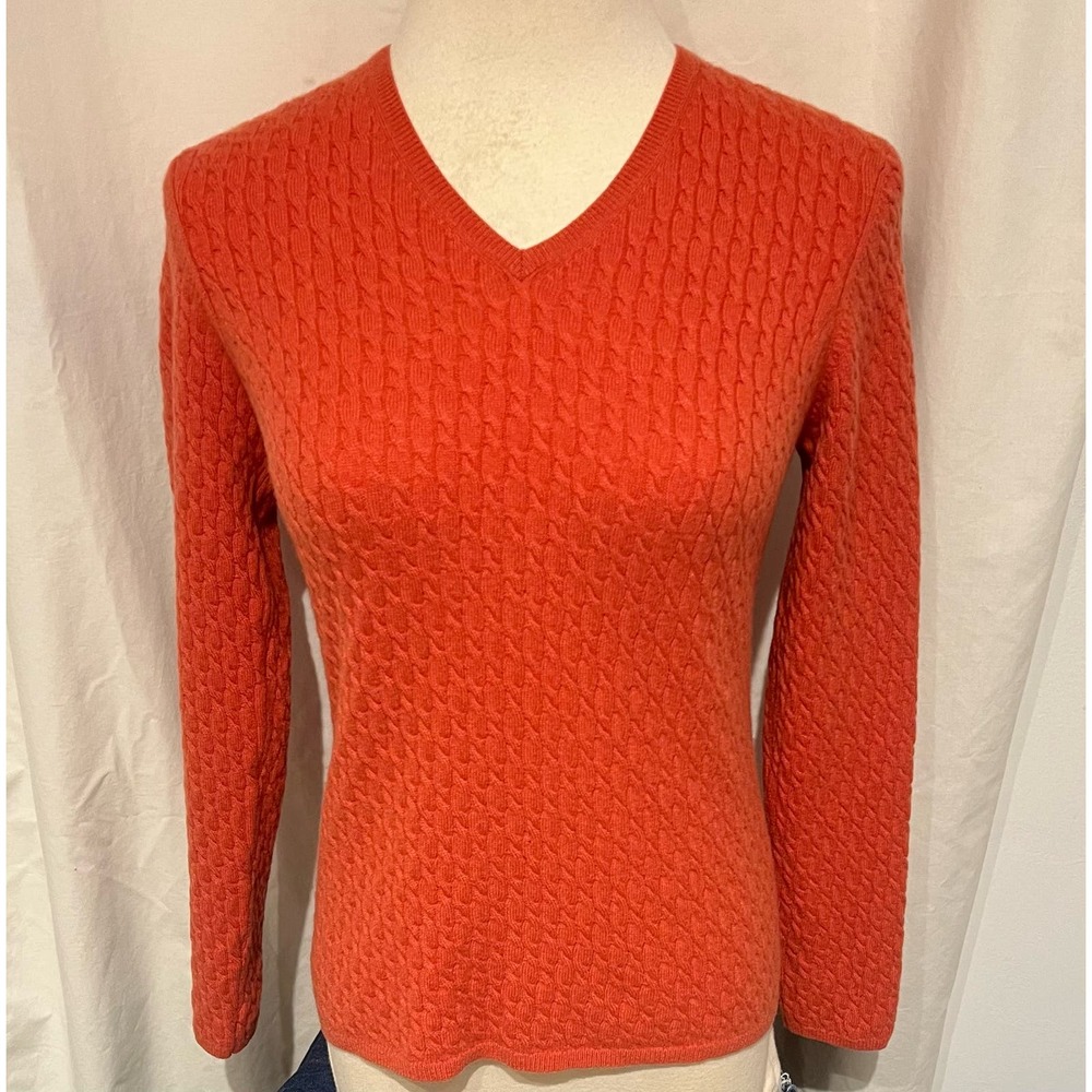 MARIELE WAITHE 100% Cashmere Cable Knit Sweater S
